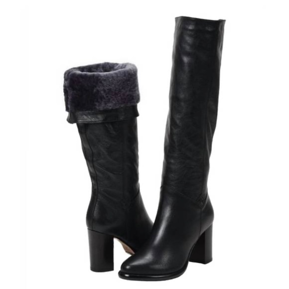 NEW - ROSS & SNOW michela weatherproof leather tall boots - Picture 4 of 4